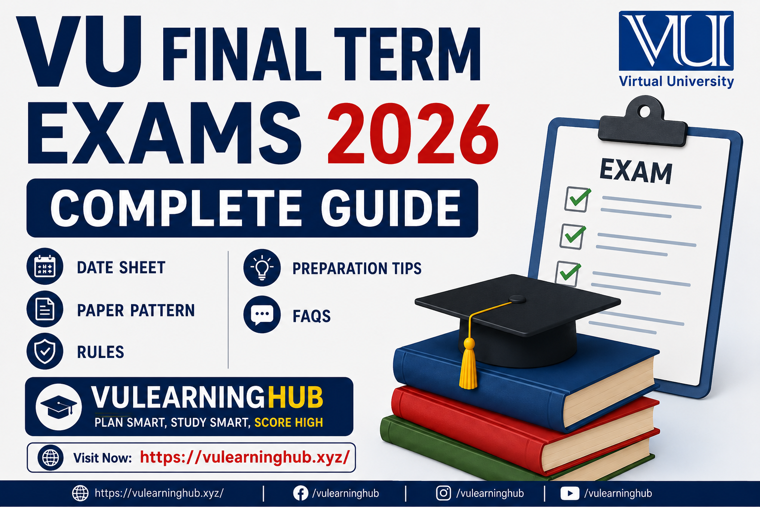 VU Final Term Exams 2026 – Complete Guide (Date Sheet, Paper Pattern, Rules, Preparation Tips &amp; FAQs)