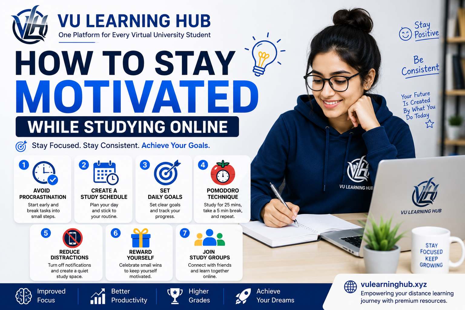 How to Stay Motivated While Studying Online